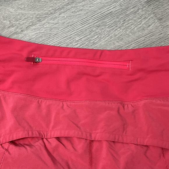 Lululemon Speed Up Short Long *4" Updated Fit Red size 4 heartthorb - Picture 7 of 9
